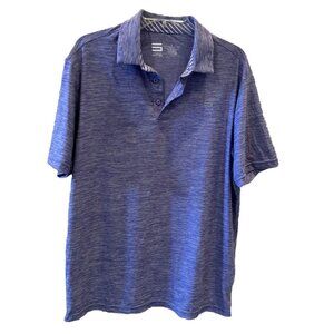 Three Sixty Six Polo Shirt Large Golf Purple Short Sleeve Dri-Fit